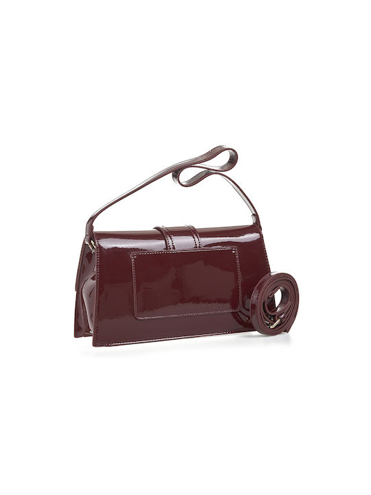 Елегантна чанта в цвят бордо_16-7563